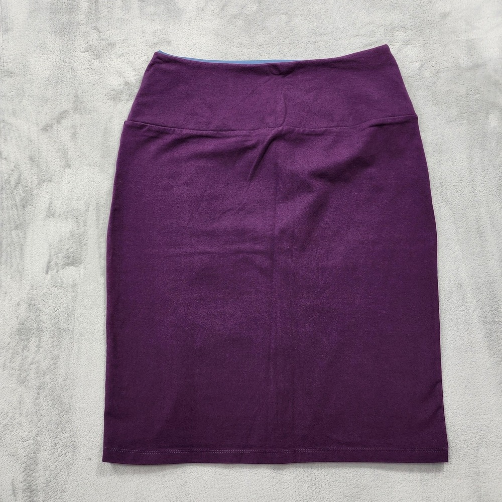 Women With Control Skirt Womens MP Purple Pencil Knee Stretch Pull On Casual